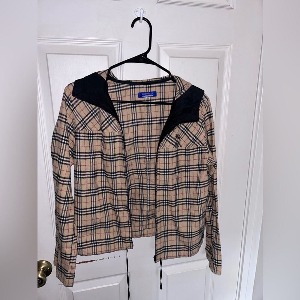 Burberry zip up with hood